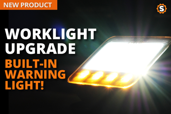 Nyt produkt - LED-arbejdslampe med indbygget advarselslys